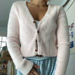 princess polly - button up cropped sweater